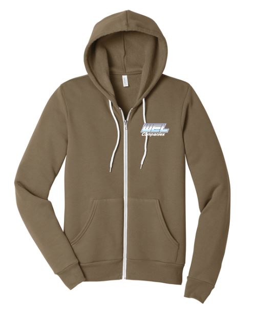 BC3739 BELLA+CANVAS® Unisex Sponge Fleece Full-Zip Hoodie - WEL emb - Image 3