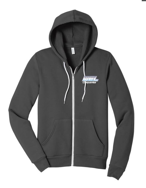 BC3739 BELLA+CANVAS® Unisex Sponge Fleece Full-Zip Hoodie - WEL emb - Image 2