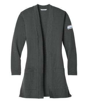 LK5434 Port Authority® Women's Concept Long Pocket Cardigan - WEL emb
