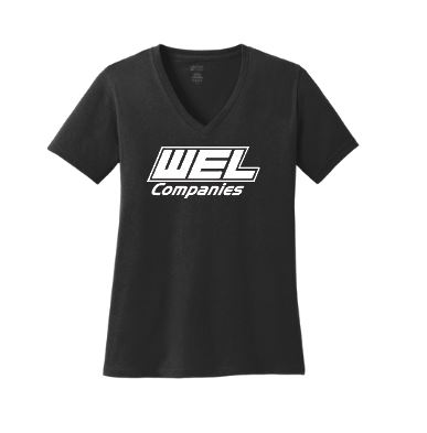 LPC54V Port & Co® Women's Core Cotton V-Neck Tee - WEL - Image 5
