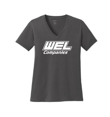 LPC54V Port & Co® Women's Core Cotton V-Neck Tee - WEL - Image 4