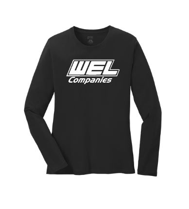 LPC54LS Port & Co® Women's Long Sleeve Core Cotton Tee - WEL - Image 3
