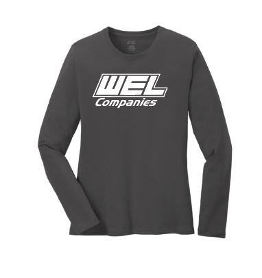 LPC54LS Port & Co® Women's Long Sleeve Core Cotton Tee - WEL - Image 4