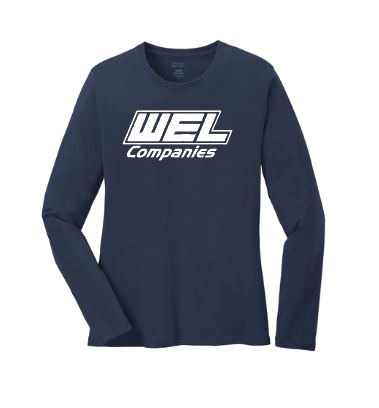 LPC54LS Port & Co® Women's Long Sleeve Core Cotton Tee - WEL - Image 5
