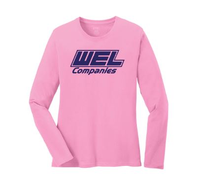 LPC54LS Port & Co® Women's Long Sleeve Core Cotton Tee - WEL - Image 6