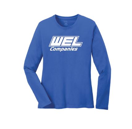 LPC54LS Port & Co® Women's Long Sleeve Core Cotton Tee - WEL - Image 7