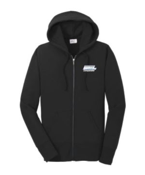 LPC78ZH Port & Co® Women's Core Fleece Full-Zip Hooded Sweatshirt - WEL emb