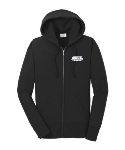LPC78ZH Port & Co® Women's Core Fleece Full-Zip Hooded Sweatshirt - WEL emb
