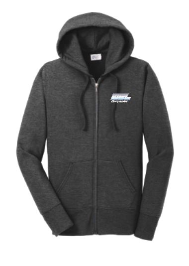 LPC78ZH Port & Co® Women's Core Fleece Full-Zip Hooded Sweatshirt - WEL emb - Image 5