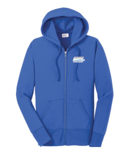 LPC78ZH Port & Co® Women's Core Fleece Full-Zip Hooded Sweatshirt - WEL emb - Image 3
