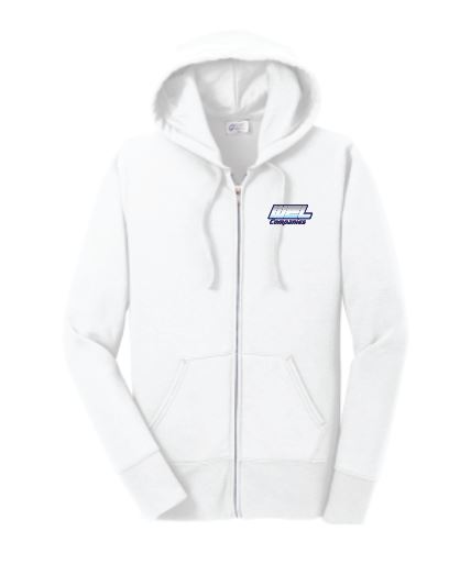 LPC78ZH Port & Co® Women's Core Fleece Full-Zip Hooded Sweatshirt - WEL emb - Image 2