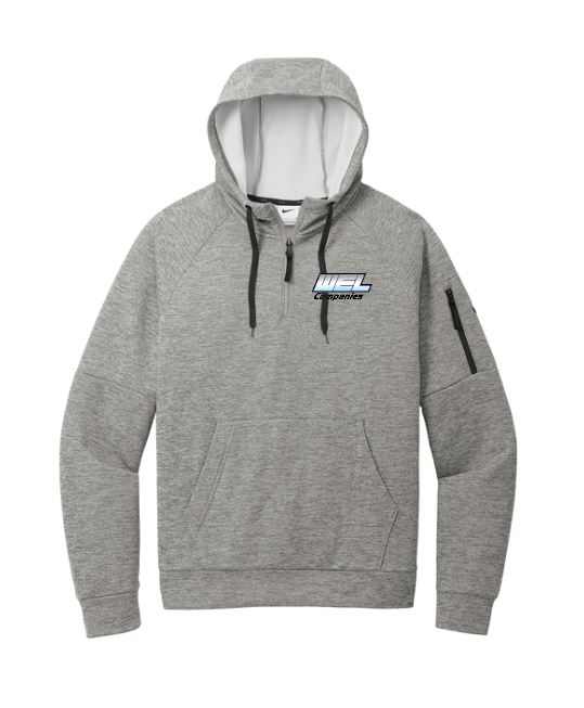 NKFD9742 Nike Therma-FIT Pocket 1/4-Zip Fleece Hoodie - WEL emb - Image 5
