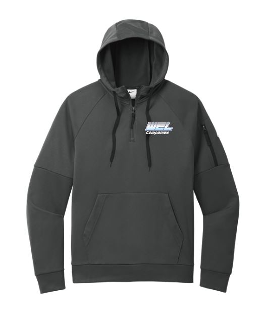 NKFD9742 Nike Therma-FIT Pocket 1/4-Zip Fleece Hoodie - WEL emb - Image 2