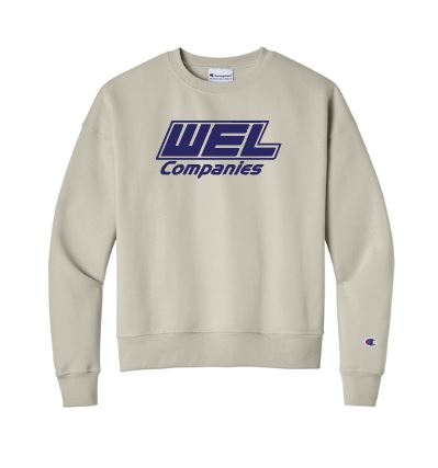 SL650 Champion® Women’s Powerblend® Crewneck Sweatshirt- WEL