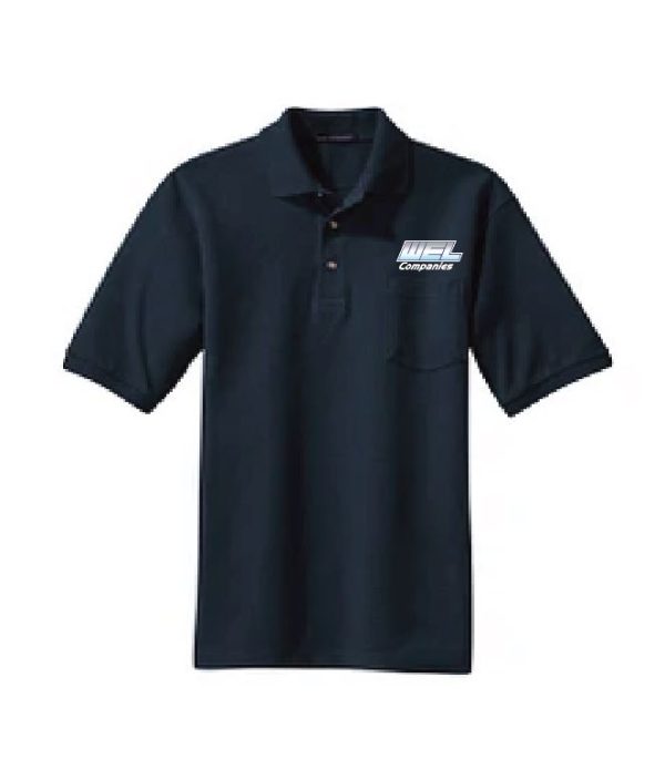 K420P Port Authority® Heavyweight Cotton Pique Polo with Pocket - WEL emb - Image 2