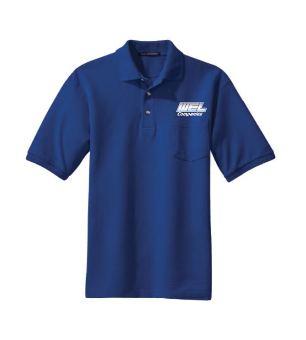 K420P Port Authority® Heavyweight Cotton Pique Polo with Pocket - WEL emb - Image 5