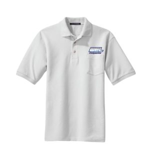 K420P Port Authority® Heavyweight Cotton Pique Polo with Pocket - WEL emb