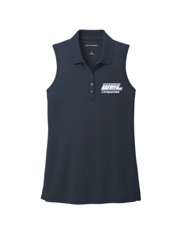 LK110SV Port Authority® Women's Dry Zone® UV Micro-Mesh Sleeveless Polo - WEL emb - Image 3