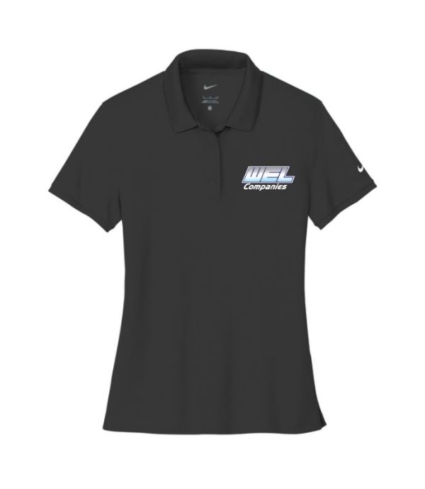 NKDX6685 Nike Women's Victory Solid Polo - WEL emb - Image 3