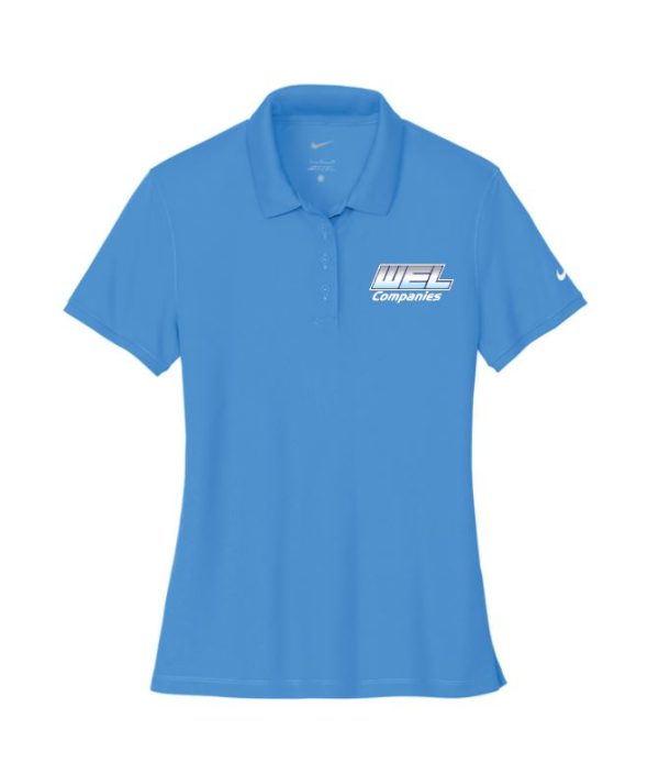 NKDX6685 Nike Women's Victory Solid Polo - WEL emb - Image 2