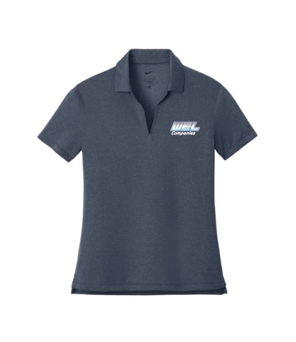 NKFQ4793 Nike Women’s Dri-FIT Smooth Heather Polo - WEL emb
